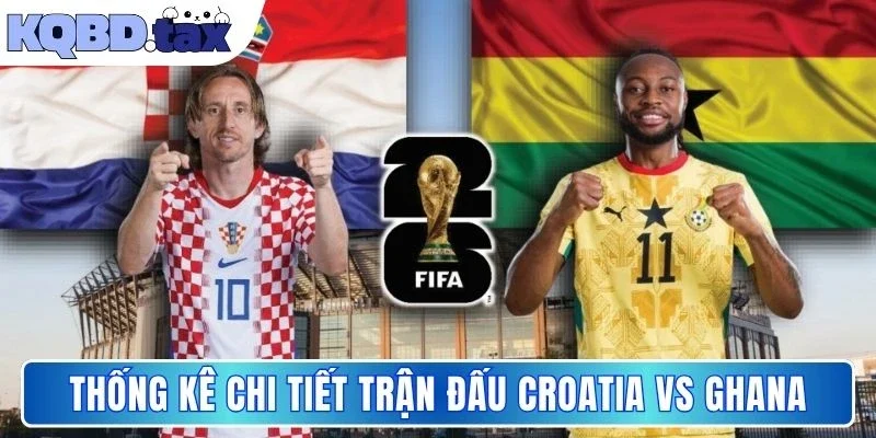 Thống kê chi tiết trận đấu Croatia vs Ghana